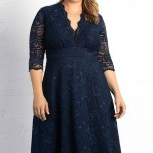 KIYONNA SCALLOP LACE COCKTAIL DRESS